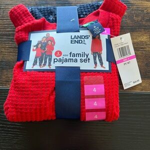 Lands' End Kids' Red and Blue Pajama Set